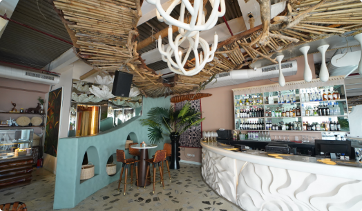 Auxible India integrate Audio visual system at Bougie rustic cafe
